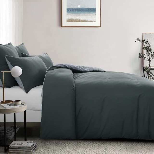 Thumbnail 6 de Aisbo Bettwäsche 135x200 4tlg Anthrazit Grau