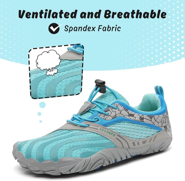 Detalle 2 de Saguaro Scarpe Barefoot minimaliste per bambini e ragazzi da outdoor e indoor (cielo blu) Gr.36