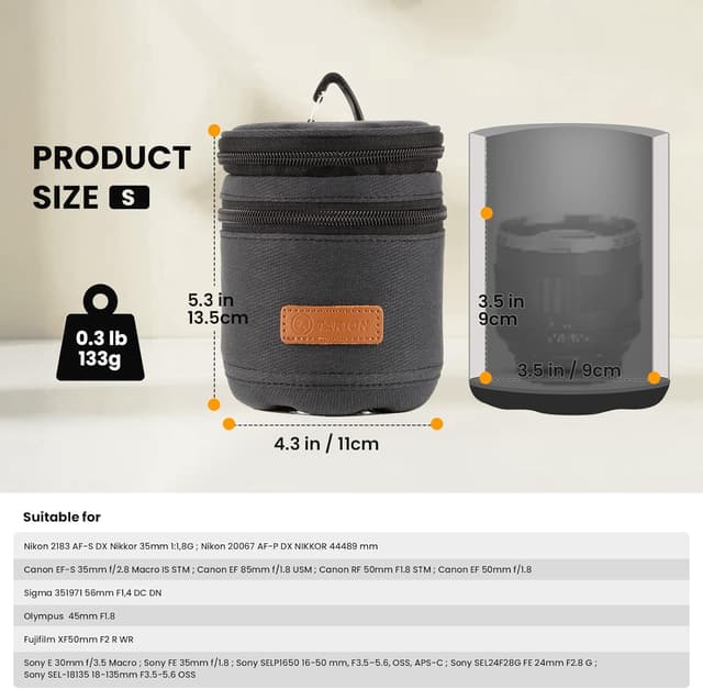 Detalle 2 de TARION Hard Lens Case, 10 mm padding