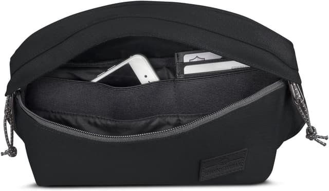 Detalle de JOHNNY URBAN Tom sac banane noir unisexe imperméable (porté taille ou croisé)