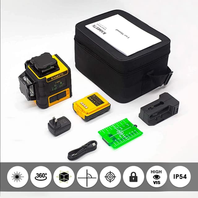 Thumbnail 6 de KAIWEETS KT360A – niveau laser croix vert 3x360° autonivelant avec mode manuel