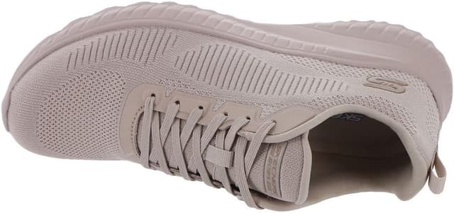 Detalle 2 de Skechers Damen Bobs Squad Chaos Face-Off-Sneaker in Hautfarben