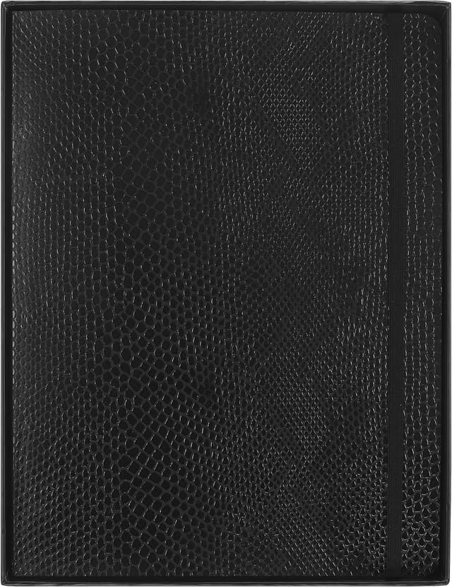 Detalle de Moleskine Precious & Ethical Notizbuch (XL 19x25 cm) mit Geschenkbox, veganem Einband & Klettverschluss – Schwarz