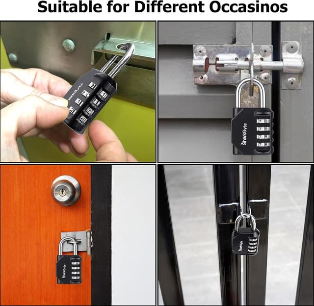 Thumbnail 5 de SharkByte 2-Pack Heavy Duty 4-Digit Padlocks