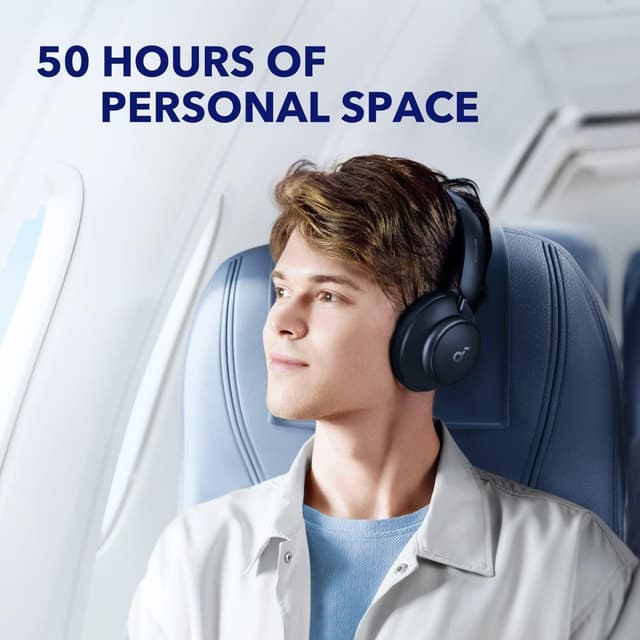 Detalle de soundcore by Anker Space Q45 Adaptive Noise Cancelling Headphones (Bluetooth 5.3) for Travel