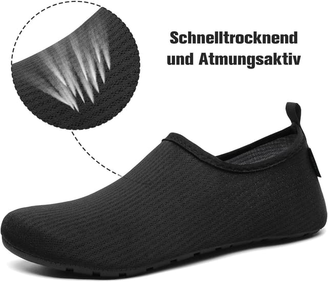 Detalle de SAGUARO Scarpe da scoglio con asciugatura rapida, 7 fori di drenaggio e suola antiscivolo (Rombi, Gr. 36-47)