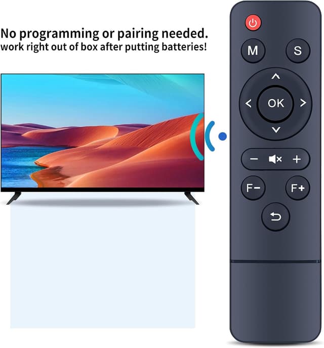 Detalle de TCNOUMT Replacement Remote Control for TOPTRO PUTRIMS S28 projector