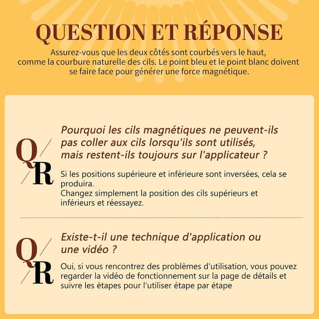 Thumbnail 6 de Cils magnétiques Naturels réutilisables QUEWEL avec applicateur (sans colle) — Set de 1 paire