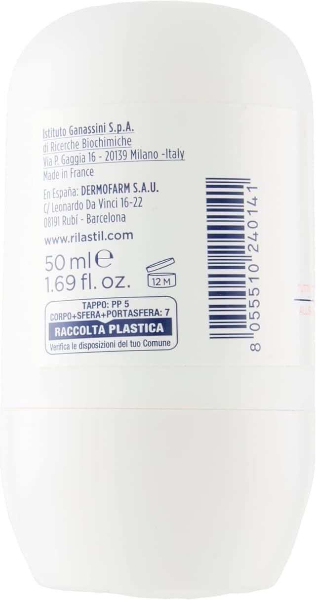Detalle 2 de Rilastill Deo Roll On 48H con olio di cocco, aloe e burro di karité (50 ml) – deodorante antitraspirante 100% naturale