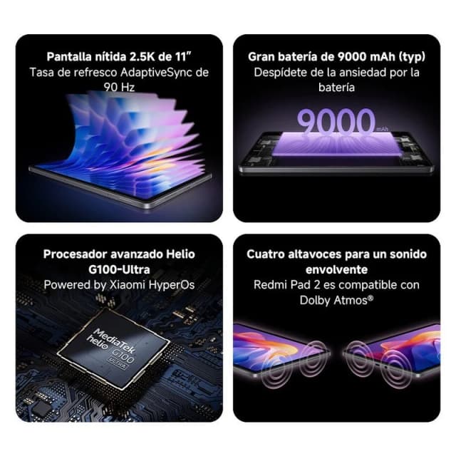 Thumbnail 1 de Xiaomi Redmi Pad 2 11" 4GB 128GB Verde Menta