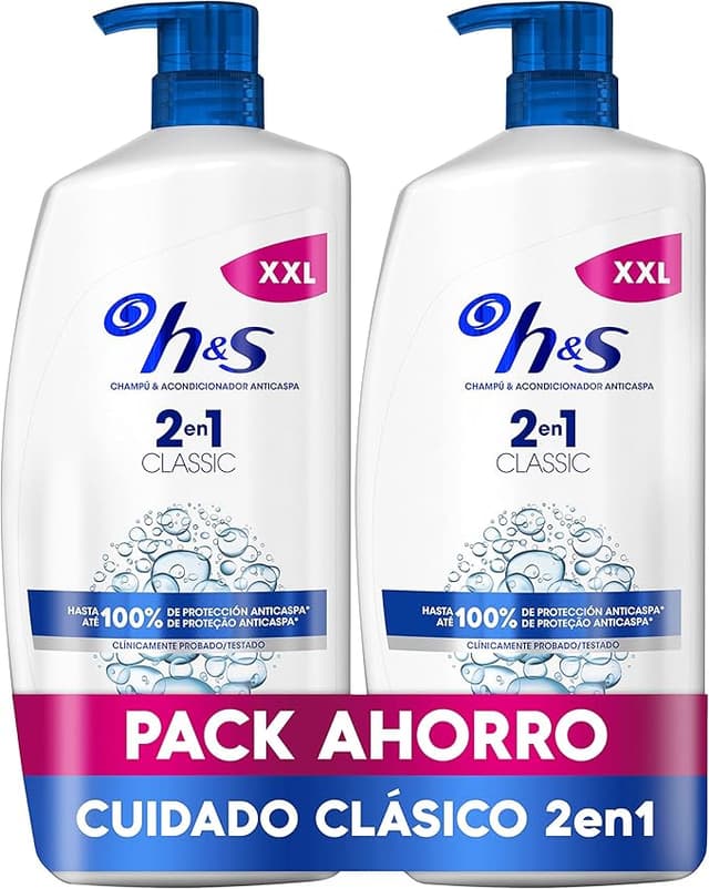 Imagen de H&S Classic 2en1 Champú y Acondicionador Anticaspa 🧴 2000ml en OfertitasTOP