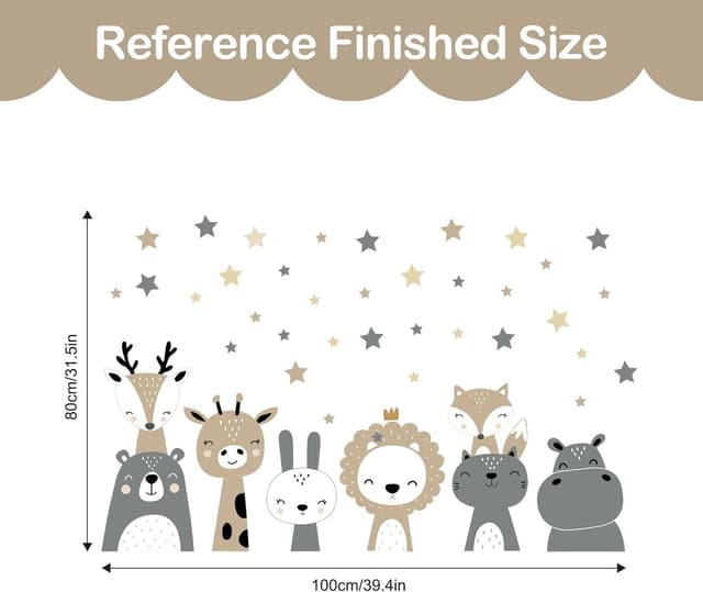 Thumbnail 4 de Tanlaby Safari Dschungel-Tiere Wandtattoo für Kinder