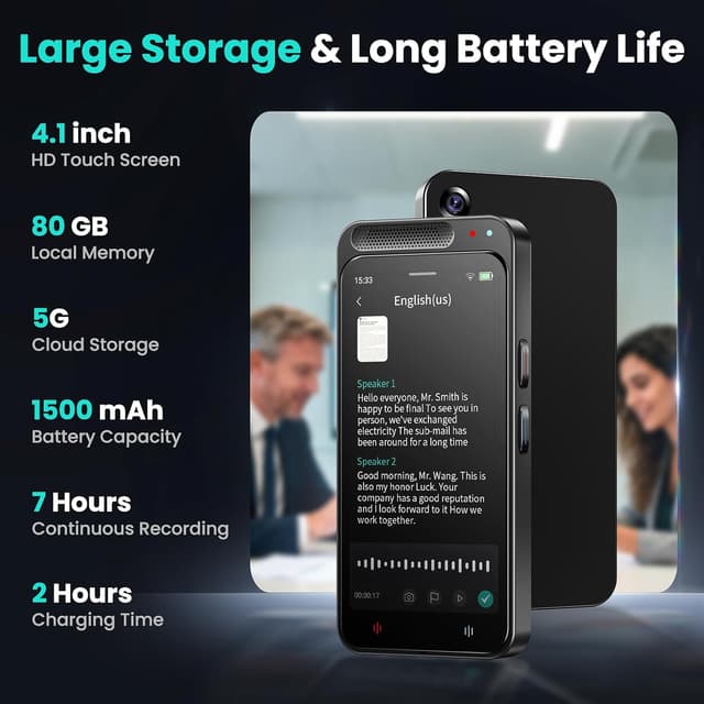 Thumbnail 5 de Note AI Diktiergerät Transkription