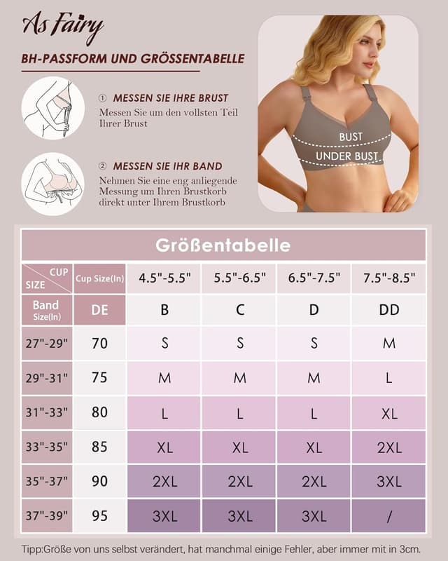 Detalle 2 de As Fairy Still-BH ohne Bügel V-Ausschnitt