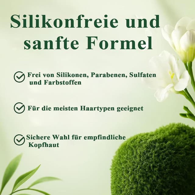 Detalle de Nature Triangle Shampoo Bar (2er-Set) Nature Green – festes pflanzliches Dusch-/Shampoo-Bar in Dreiecksform