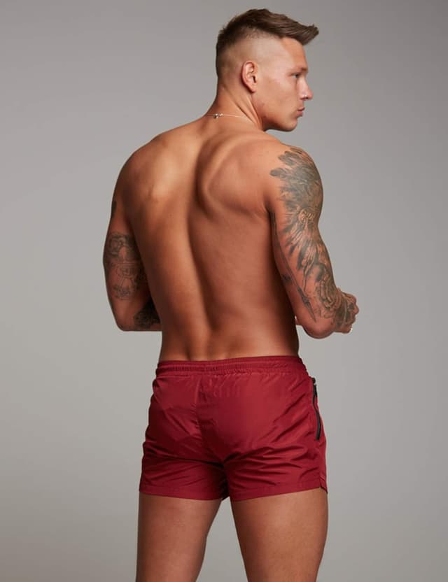 Detalle de COOFANDY Quick-Dry Men’s Swim Trunks with Mesh Lining, Zipper Pockets