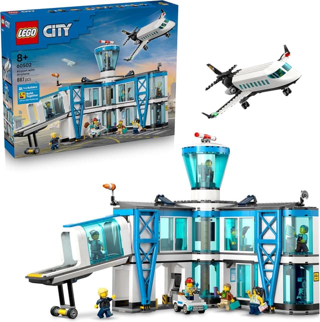 Detalle de LEGO City 60502 Airport with Airplane