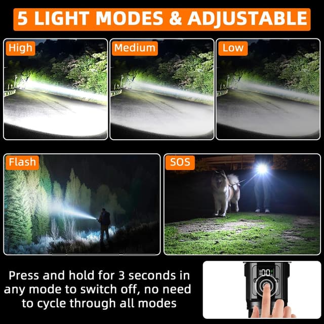 Thumbnail 2 de Azyvum XHM90.2 Torcia LED 1.200.000 lm