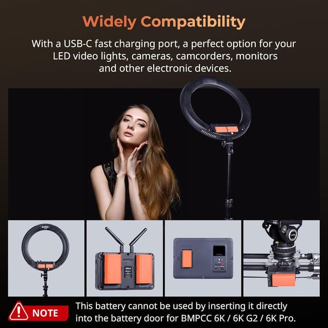 Thumbnail 5 de SMALLRIG Battery NP-F550 3500mAh USB-C Akku