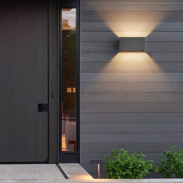 Thumbnail 6 de Klighten 2er-Set LED-Wandleuchten (G9, 18 W) mit einstellbarem Abstrahlwinkel, IP54, dunkelgrau