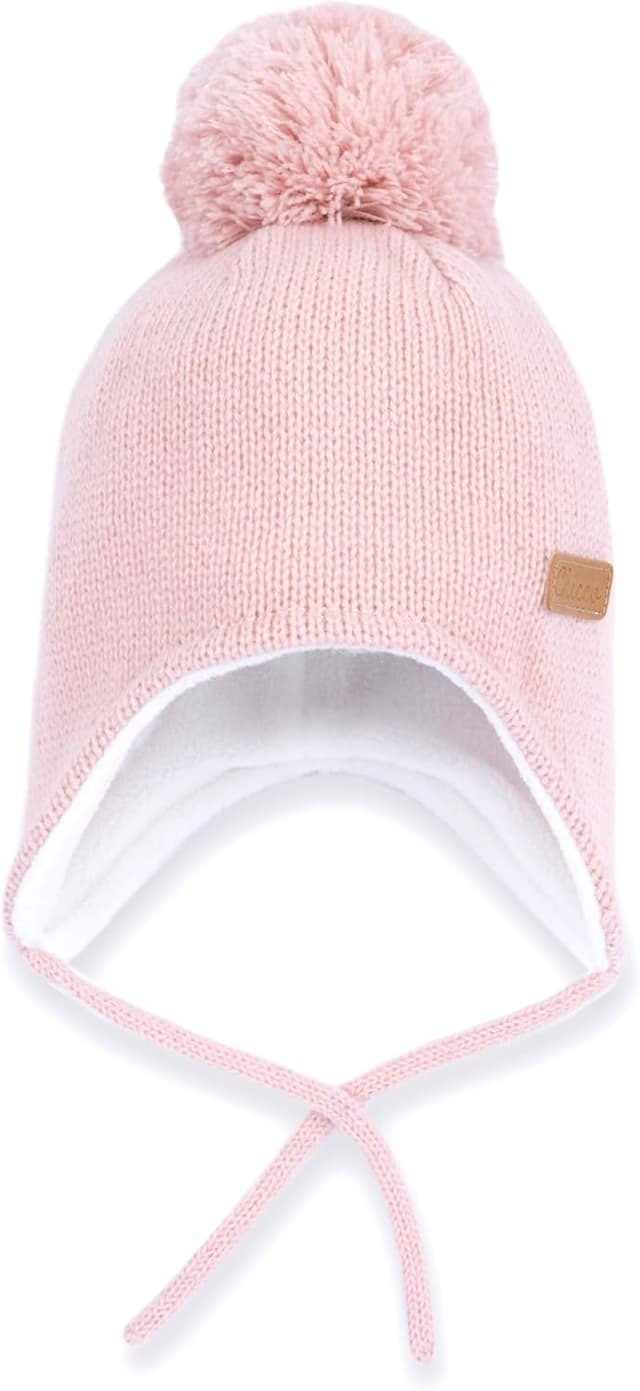 Detalle 2 de Chicco Cappello invernale Bambino e Bambina in ciniglia (3 mesi–5 anni) – morbido e comodo, Designed in Italy
