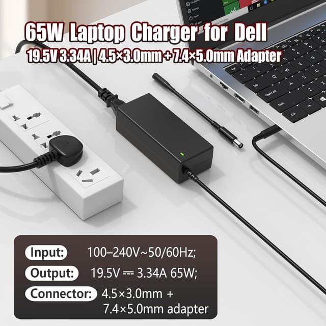 Detalle 2 de Dell HA65NS5-00 65W Laptop Charger for Inspiron & Latitude