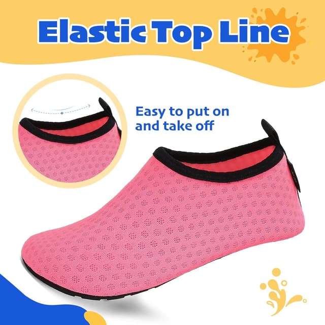 Detalle de SAGUARO chaussettes aquatiques enfants (chaussure d’eau / chaussons de plage) : séchage rapide et semelle antidérapante