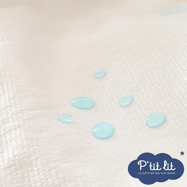 Thumbnail 4 de P'tit Lit Protector Cuna 2 en 1 🛏️: Impermeable, Algodón, Gris