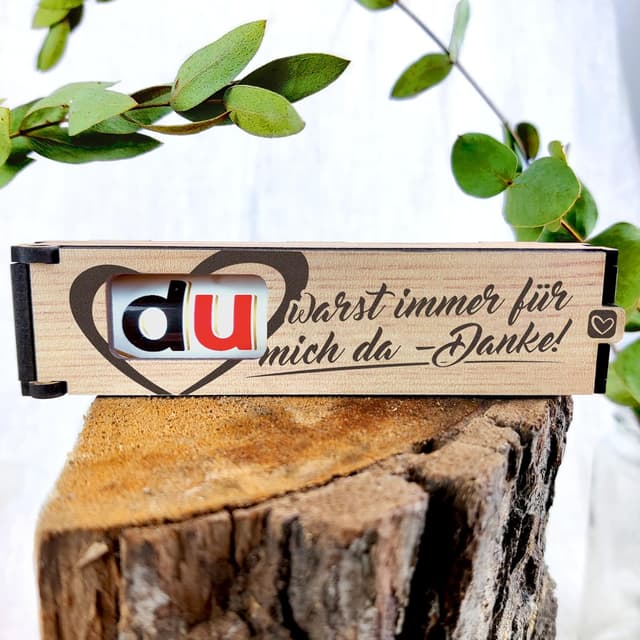 Detalle de Dankeschön Geschenkbox Schokoriegel Duplo