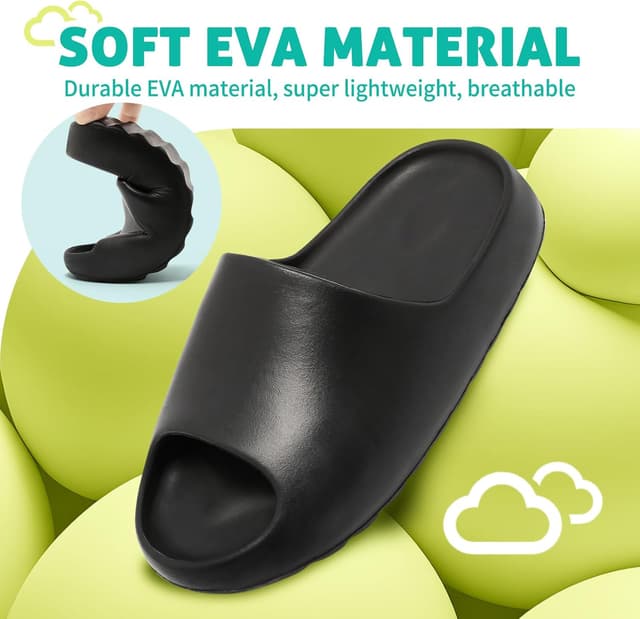 Detalle 2 de XTJSCBDSH Kids Cloud Slides Pillow Slippers – Slip-On Cloud-Like Summer Sandals