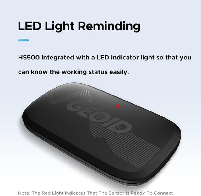 Detalle de GEOID HS500 chest-strap heart rate monitor (Bluetooth 4.2/ANT+, IP67 waterproof)