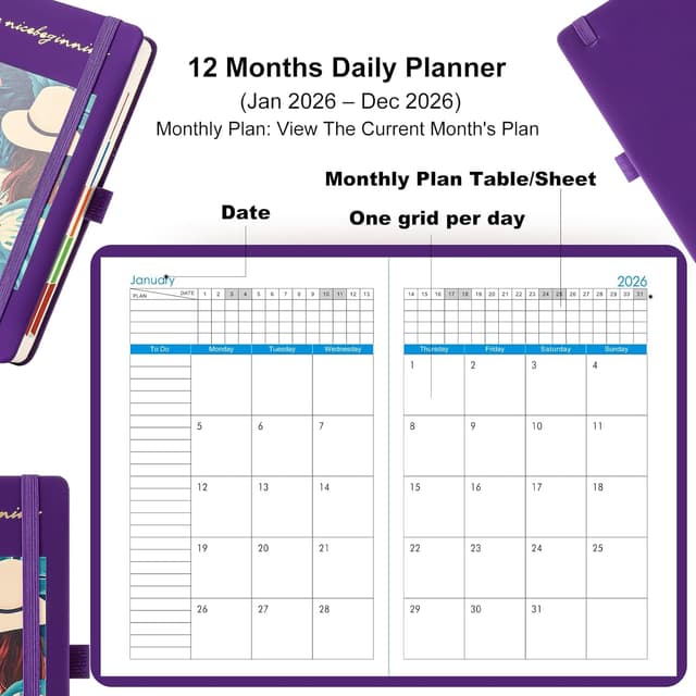 Detalle de Mcdsuc 2026 A5 day-to-page diary