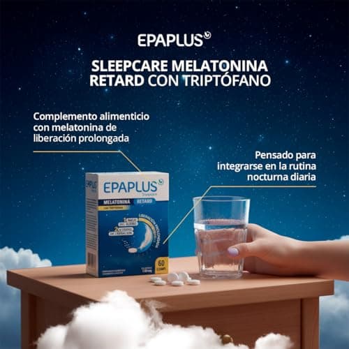 Detalle 2 de EPAPLUS Sleepcare Melatonina Retard 8h