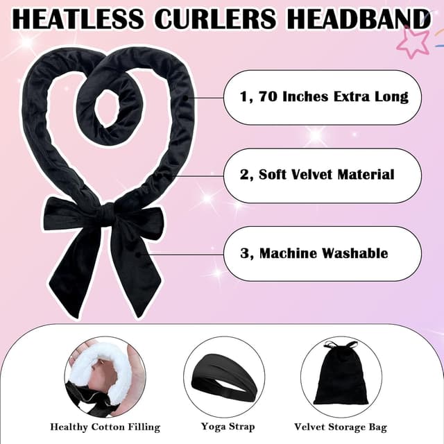 Detalle de Baolivi Hair Curlers 180 cm, heatless