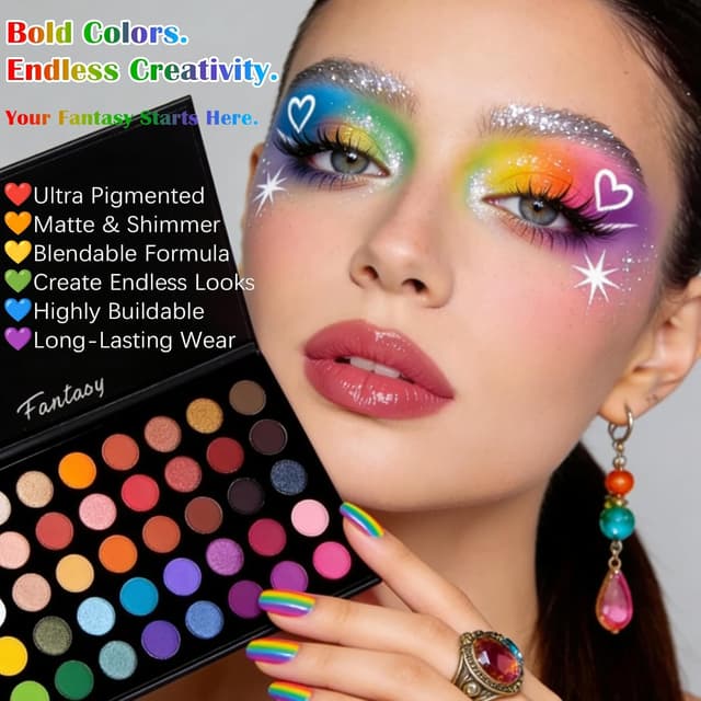 Detalle 2 de Lidschatten Palette 40 Farben – Eyeshadow Palette