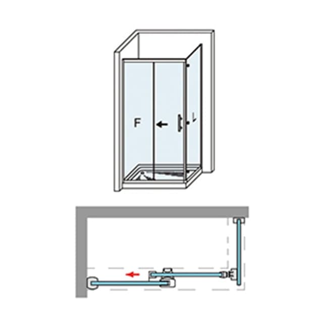 Thumbnail 3 de Ibermampara Estambul-8 mampara de ducha 2 puertas