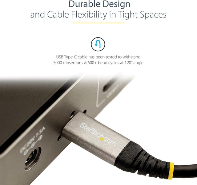 Detalle de StarTech.com USB-C-zu-USB-C-Kabel 1 m (10 Gbps, USB-IF zertifiziert) USB31CCV1M