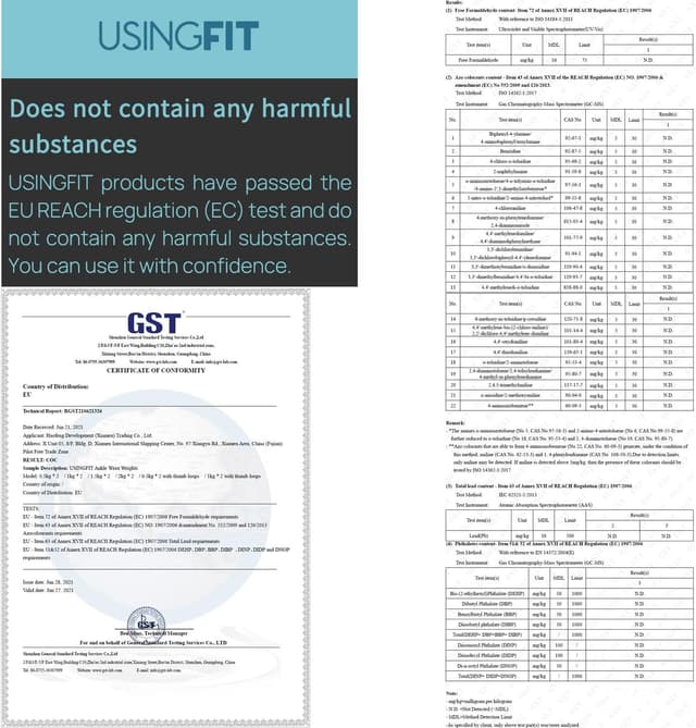 Thumbnail 5 de USINGFIT Ankle Weights Set 2 kg 🏋