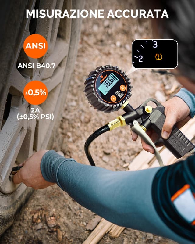 Thumbnail 1 de ETENWOLF T500 manometro digitale 0-17 bar