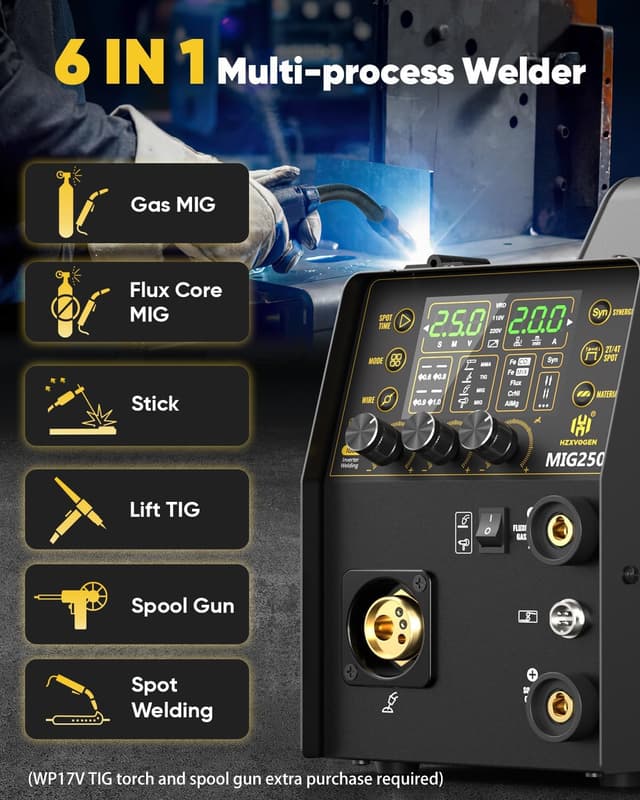 Thumbnail 1 de H HZXVOGEN Saldatore MIG 250A 5 in 1