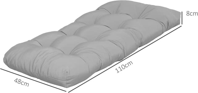 Thumbnail 6 de Outsunny Cojín para banco 110x48x8 cm
