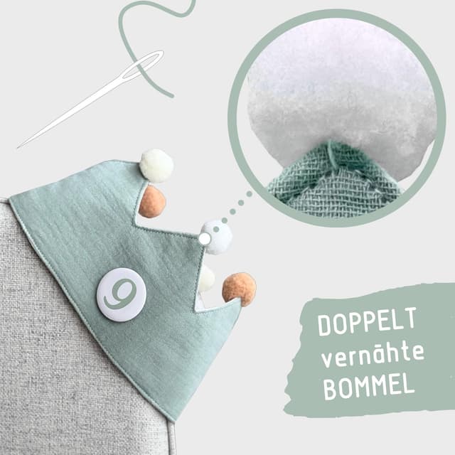 Thumbnail 4 de BJORKI Geburtstagskrone Musselin mit Zahlen 1–10