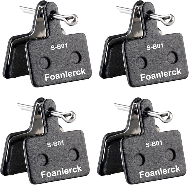 Detalle de Foanlerck 4 Paar Bremsbeläge für Fahrrad – Resin/Semi-Metallic für Shimano B01S/B03S/B05S und diverse Shimano-Modelle