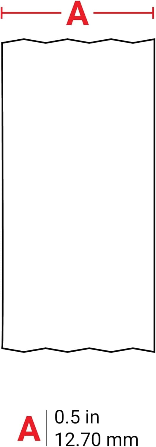 Detalle de Brady M21-500-595-WT Brady Vinyl Label Tape for Label Printer M211 & M210 – Black on White