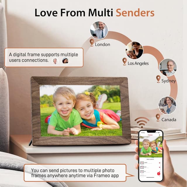 Thumbnail 4 de Frameo 10.1 Inch Digital Photo Frame