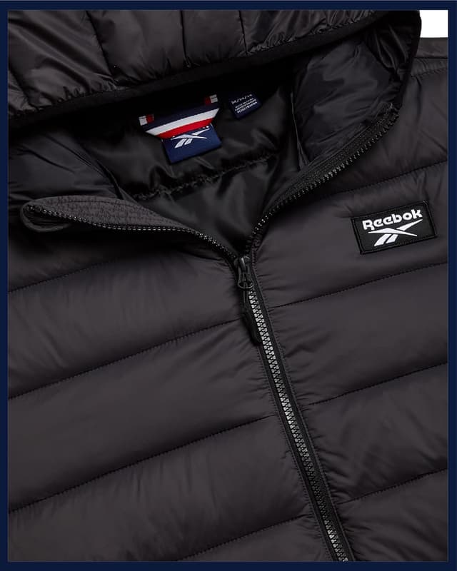 Thumbnail 4 de Reebok Mens Puffer Jacket lightweight insulated coat
