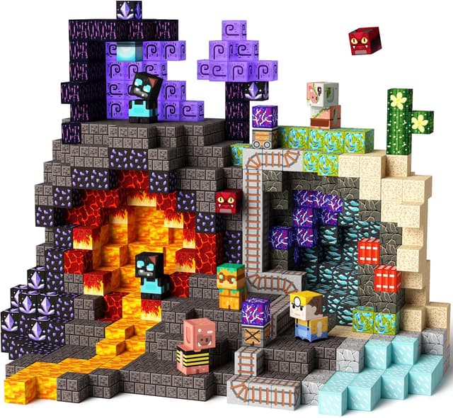 Thumbnail 6 de idoot 100PCS Magnetic Blocks STEM Building Set 0.8in 🧩