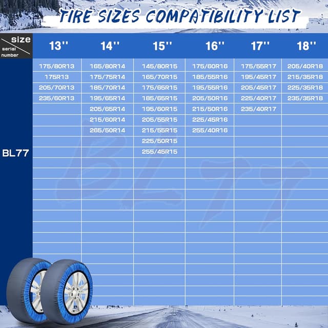 Imagen de Chaussettes à neige SAITUMA BL77 ⚙ en OfertitasTOP