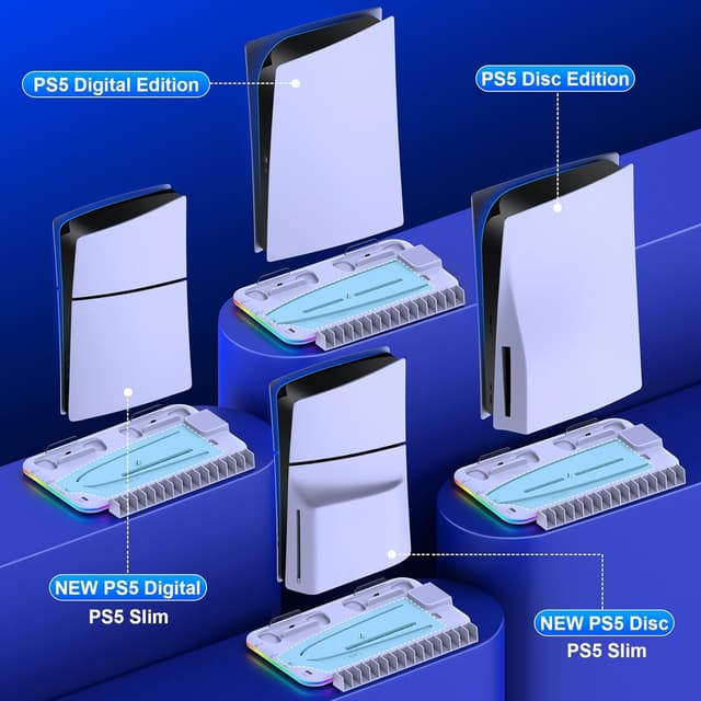 Thumbnail 3 de HEYLICOOL PS5 Slim Cooling Station
