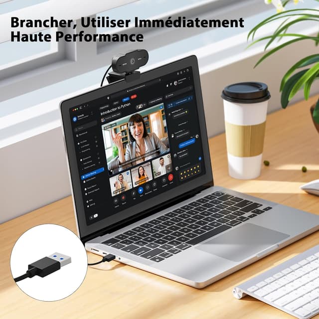 Thumbnail 4 de Veorkide Webcam Full HD 1080P 30FPS